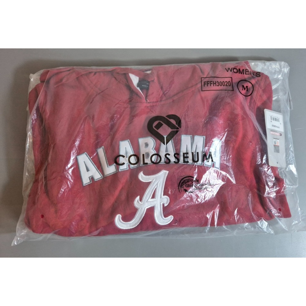 Alabama Crimson Tide Womens Colosseum Hoodie Medium Embroidered NEW NWT